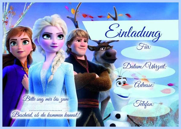 Preview: Frozen Die Eiskönigin-Einladungskarten