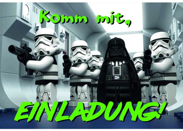 Star Wars-Einladungskarten