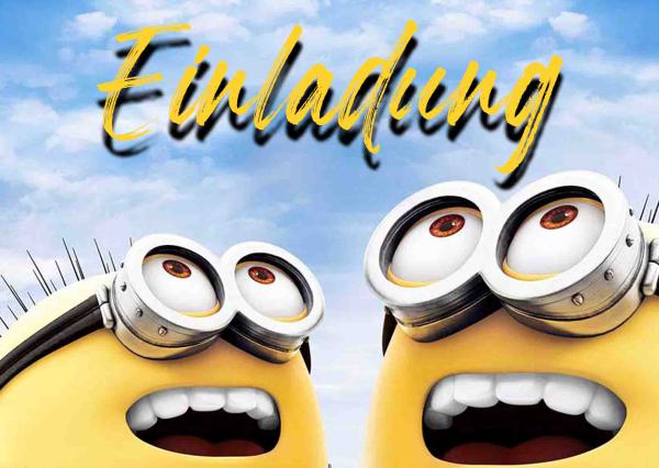 Minions-Einladungskarten