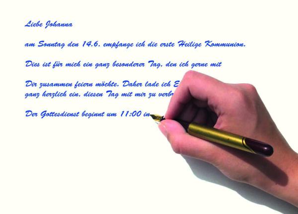 Preview: Kommunion-Einladungskarten