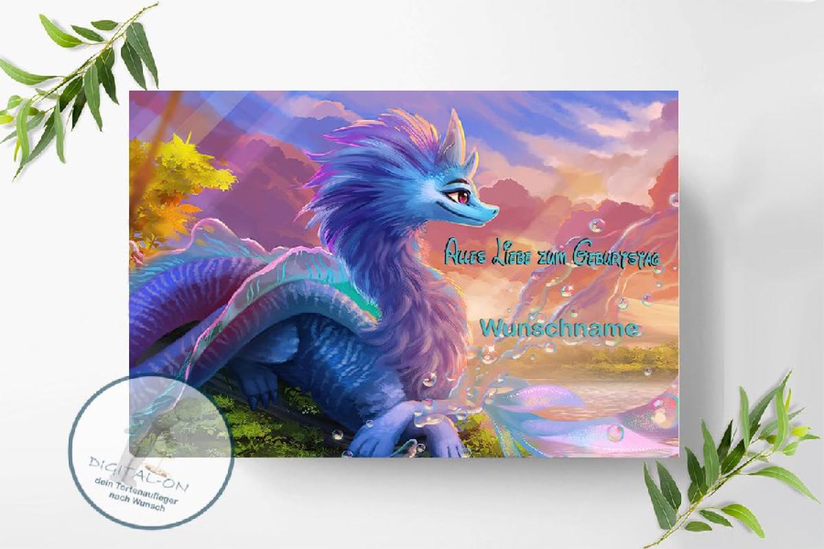 Raya and the Last Dragon Tortenaufleger A4, 0026P