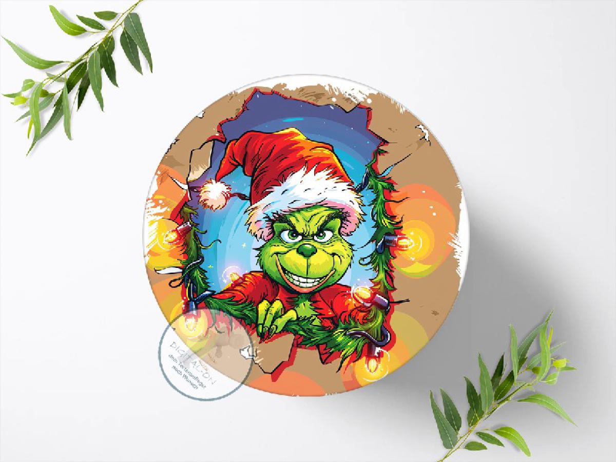 Der Grinch Tortenaufleger Ø 20cm, 2888z