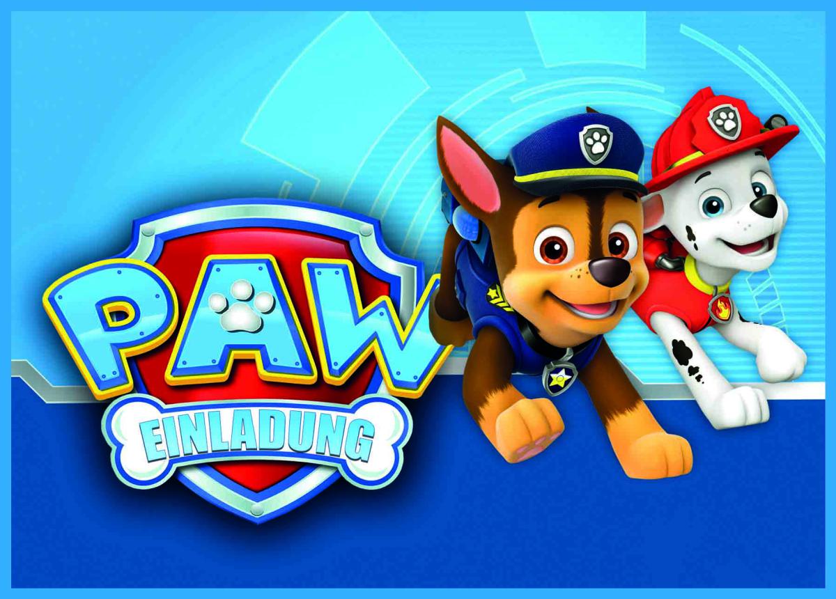 Paw Patrol-Einladungskarten