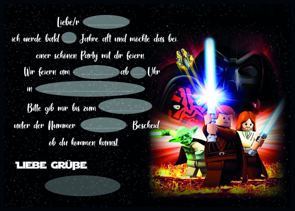 Star Wars-Einladungskarten