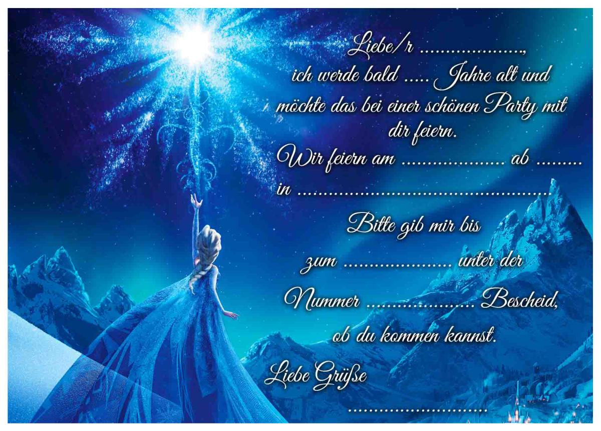 Frozen Die Eiskönigin-Einladungskarten
