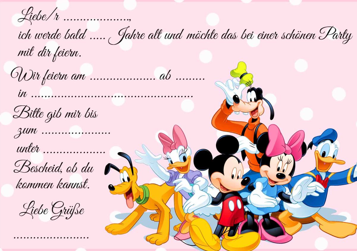 Minnie Maus-Einladungskarten
