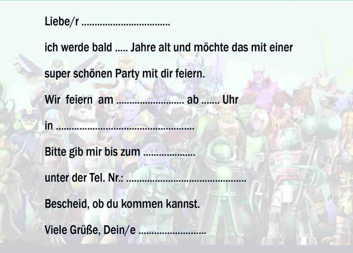 ROBLOX-Einladungskarten