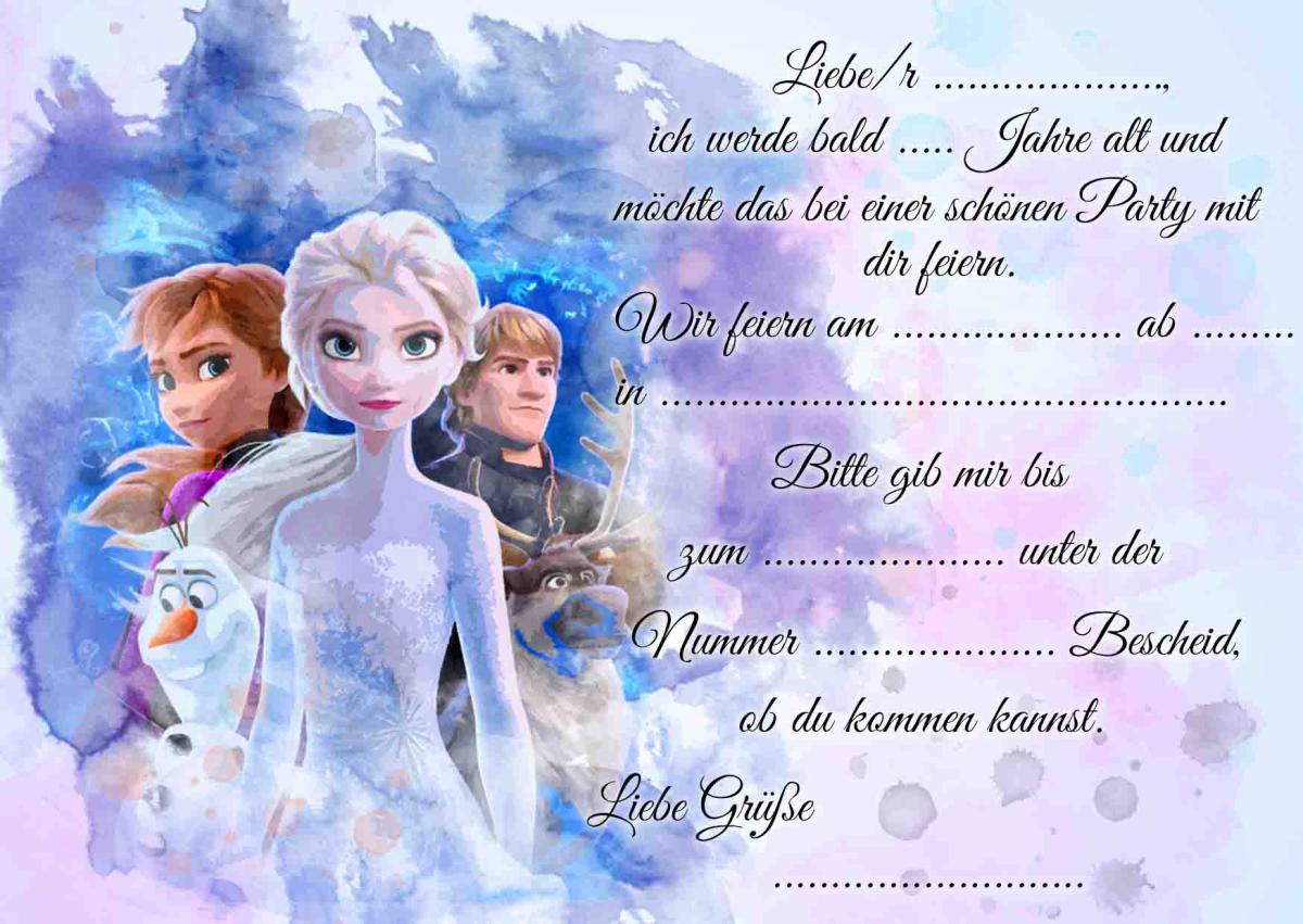 Frozen Die Eiskönigin-Einladungskarten