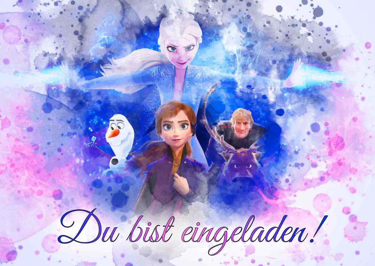 Frozen Die Eiskönigin-Einladungskarten